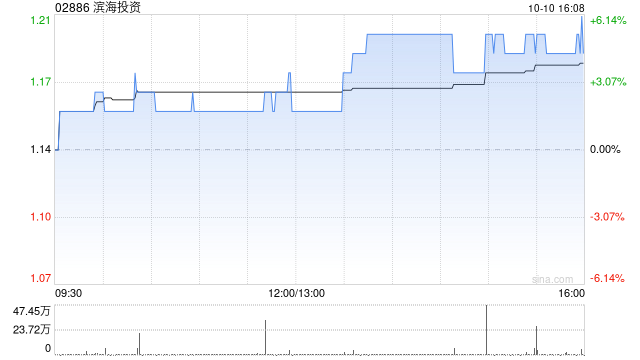 滨海投资10月10日耗资24.58万港元回购21万股